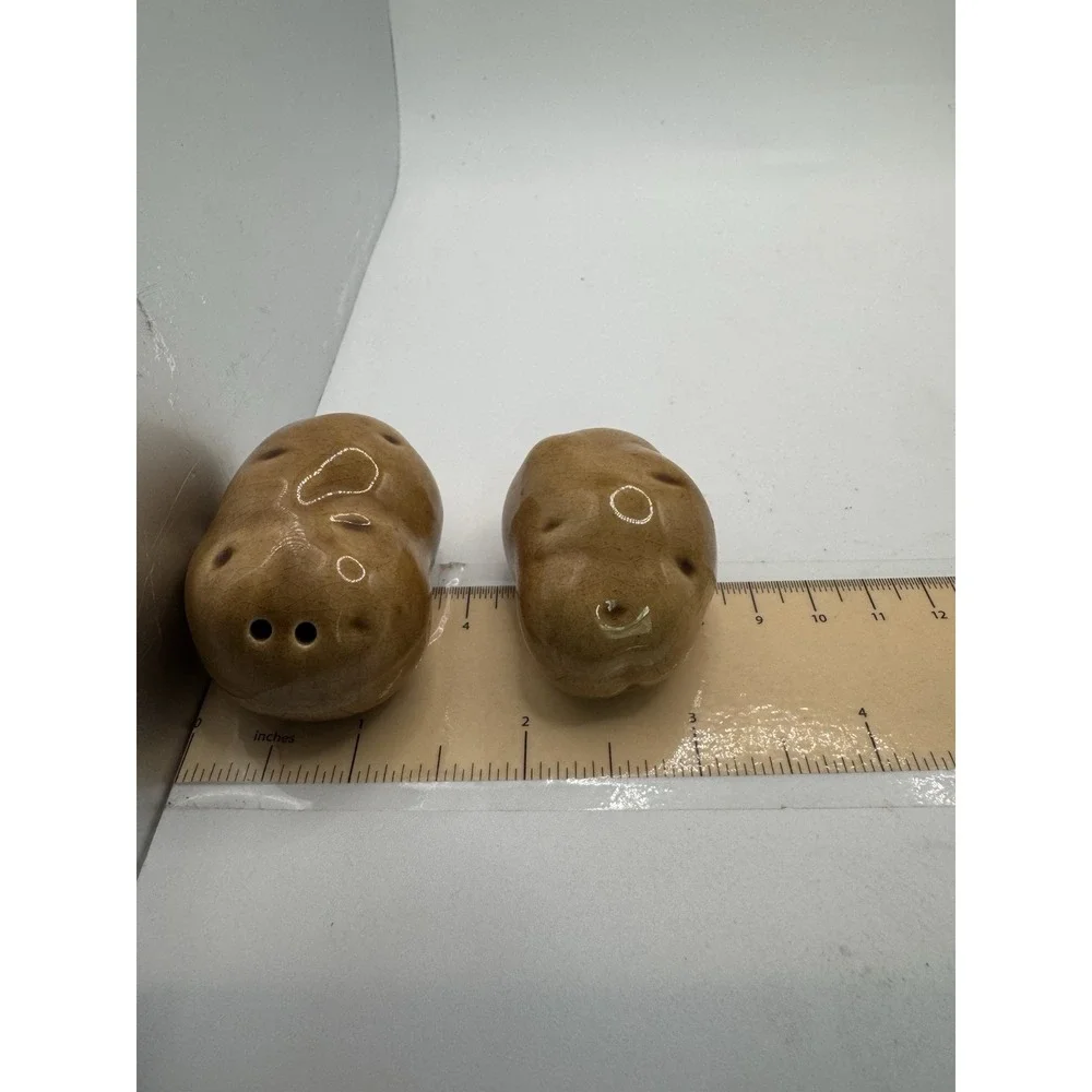 Vintage Potato Salt and Pepper Shakers